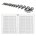 Fishing Rod Guide Tip Repair Kit Set 24~230Pcs Rod Building Guide Stainless Steel Ceramic Ring Saltwater Freshwater Fishing Box