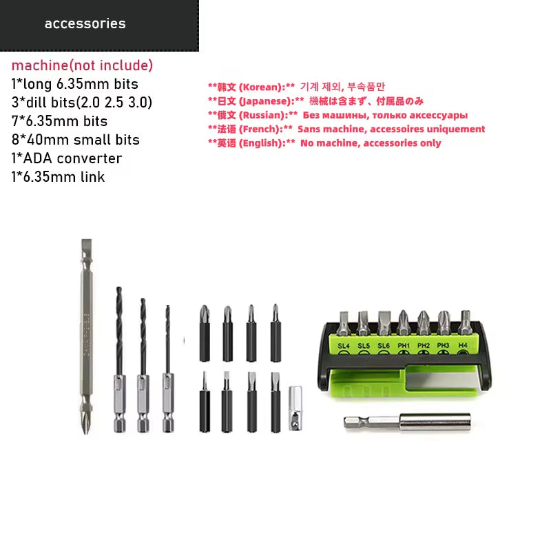 Cordless Electric Screwdriver Mini Drill Power Tools 3.6V 1800Mah Lithium Battery Super Torque Rechargeable Manual LED Light