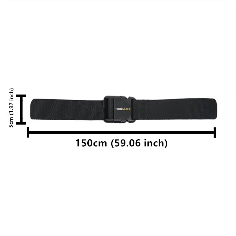 Construction Belt Thickened High-Quality Oxford Firm Stitching Work Belt Lightweight Adjustable Buckle Working Belt