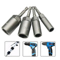 5/10/15Pcs 80Mm Length Deepen Power Nut Driver Drill Bit Set 5.5-19MM Impact Socket Adapter for Power Tools 6.35MM Hex Shank