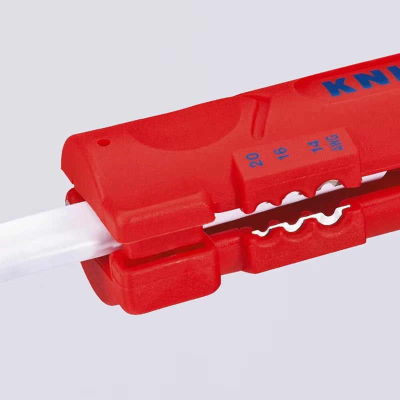 1664125SB Wire Stripper 125MM, Professional Cable Stripping Tool for Flat & round Cables Electrical Repair