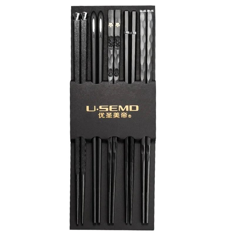 5Pairs High Quality Japanese Non-Slip Chopsticks Korean Home Hotel Restaurant Portable Healthy Food Stick for Sushi Chopsticks