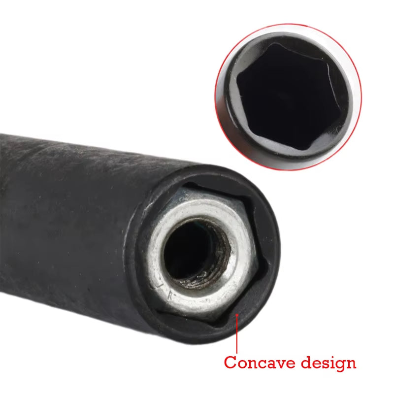 1Pc H8-H19 Hex Socket Wrench 110Mm Deepen Electric Wrench Socket Nut Driver Bit Impact Drill Bits Adapter Power Tool Accessories