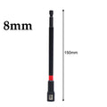5PCS 6 Inch Magnetic Long Nut Driver 8-14Mm for Impact Drill Long Shank Nut Driver Bits Hex Socket Adapter