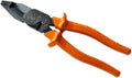 A-12099AEINS Insulated Cross-Cut Combination Plier, Cross Hatch Nose Grip, Crimper for 2.5–6.0Mm² Terminals, Cut TPS & 4.0Mm² X 3 Flat Cable or 25Mm² X 9.2Mm Copper Cable, Made in Japan