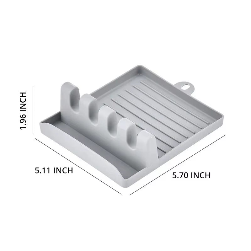 [Hot Sales] 1Pcspatula Rack Pot Lid Rack Shelves Counter Top Shovel Spoon Shelf Soup Spoon Pad Put Soup Spoon Chopsticks Holder