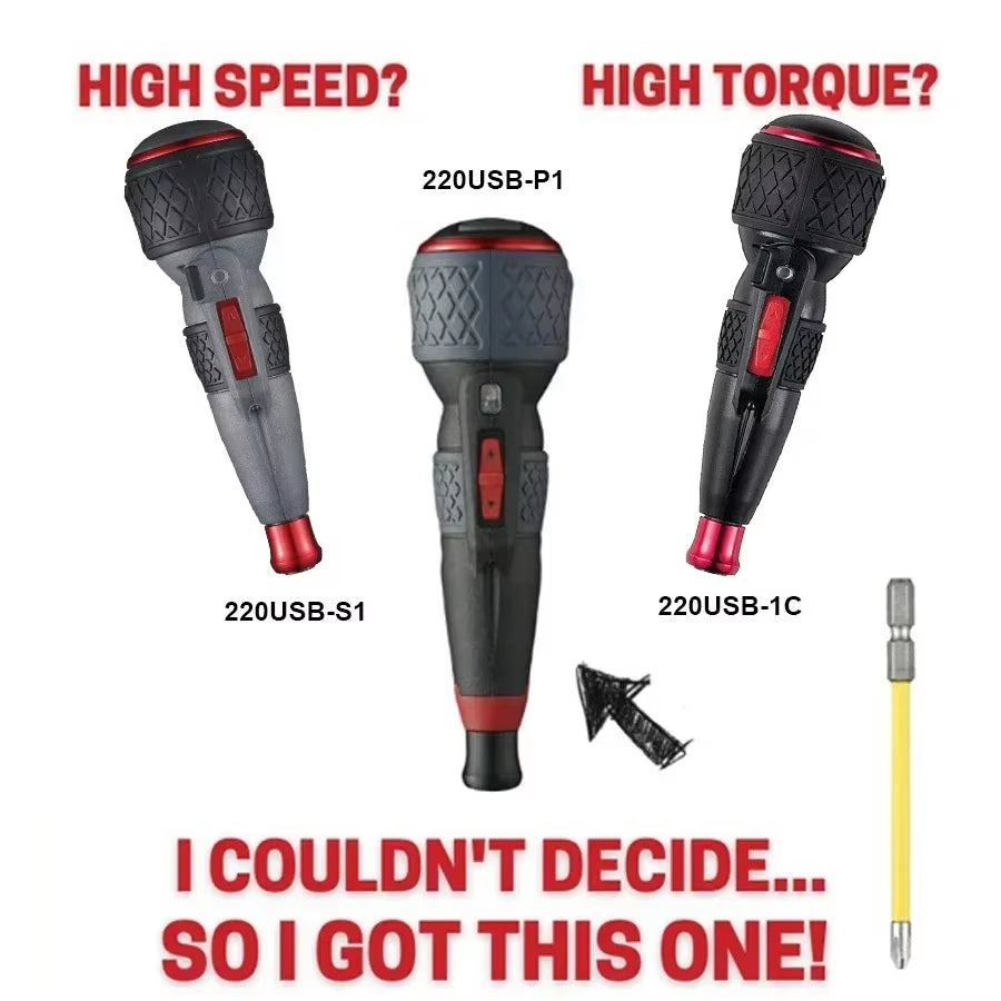 Franchise Screwdriver Series NO.220USB-S1,NO.220USB-6C,NO.220USB-1C Electric Drive, Rechargeable Screwdriver