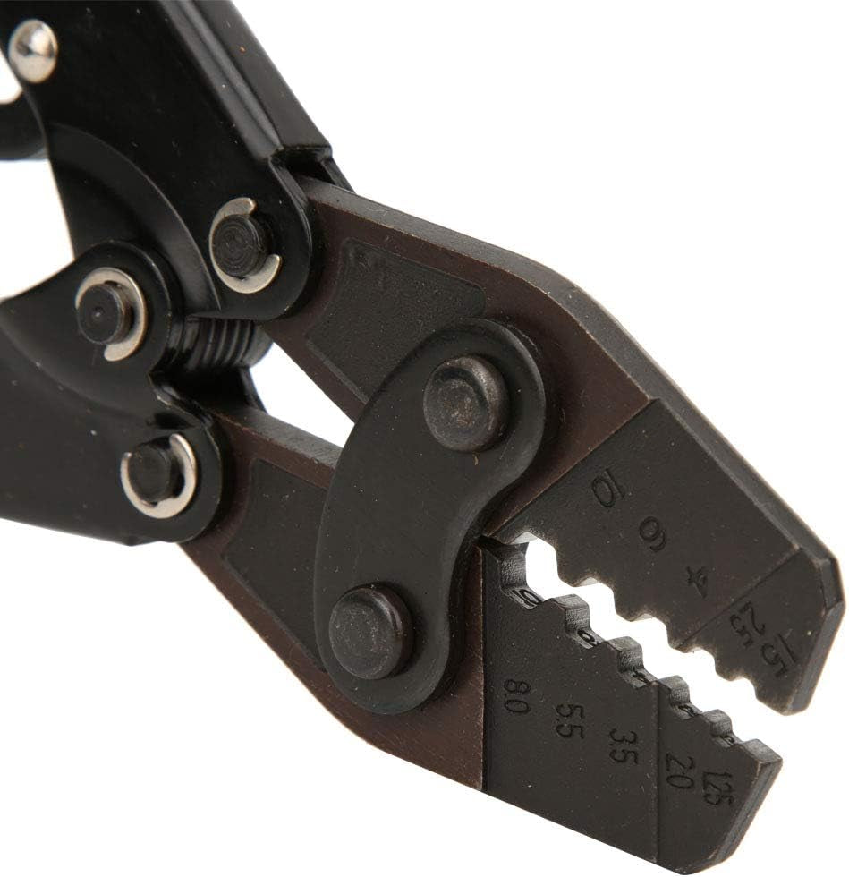 HX-10 Carbon Steel Wire Crimper Ratcheting Terminal Crimper Pliers 1.25~² AWG10-6