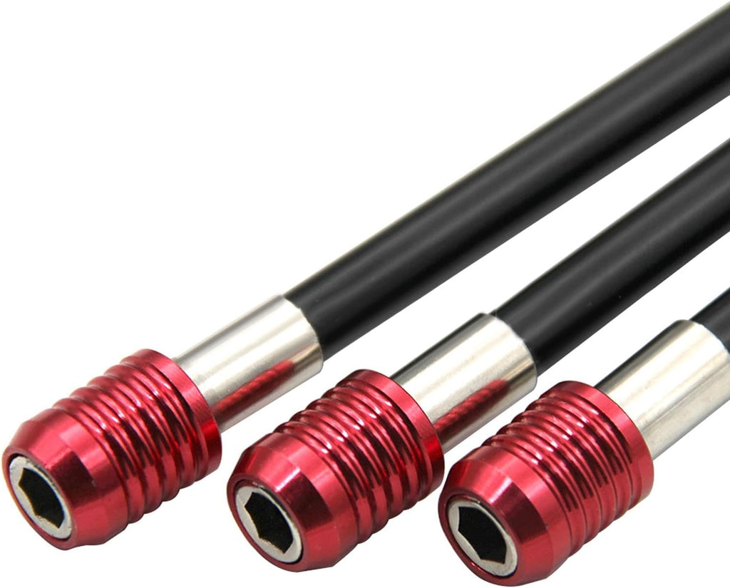 3X Drill Extension Bit Holder, Quick Release Self-Locking, 1/4Inch Hex