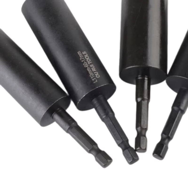 1Pc H8-H19 Hex Socket Wrench 110Mm Deepen Electric Wrench Socket Nut Driver Bit Impact Drill Bits Adapter Power Tool Accessories