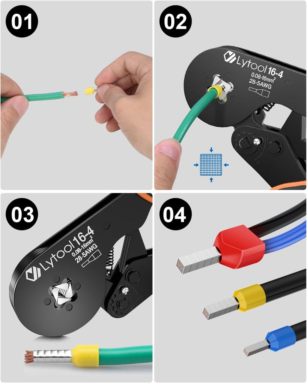 Crimping Pliers Lug 16Mm²(Hexagonal or Quadrangular) (SET-16-4)