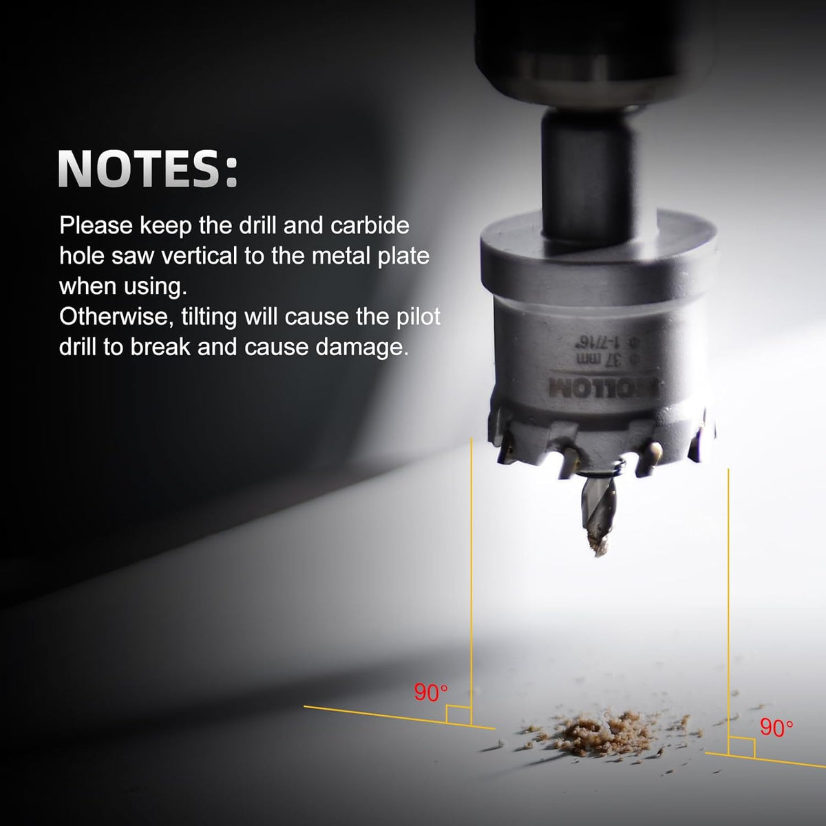 6Pcs (13-29Mm) TCT Heavy Duty Carbide Hole Saw Set