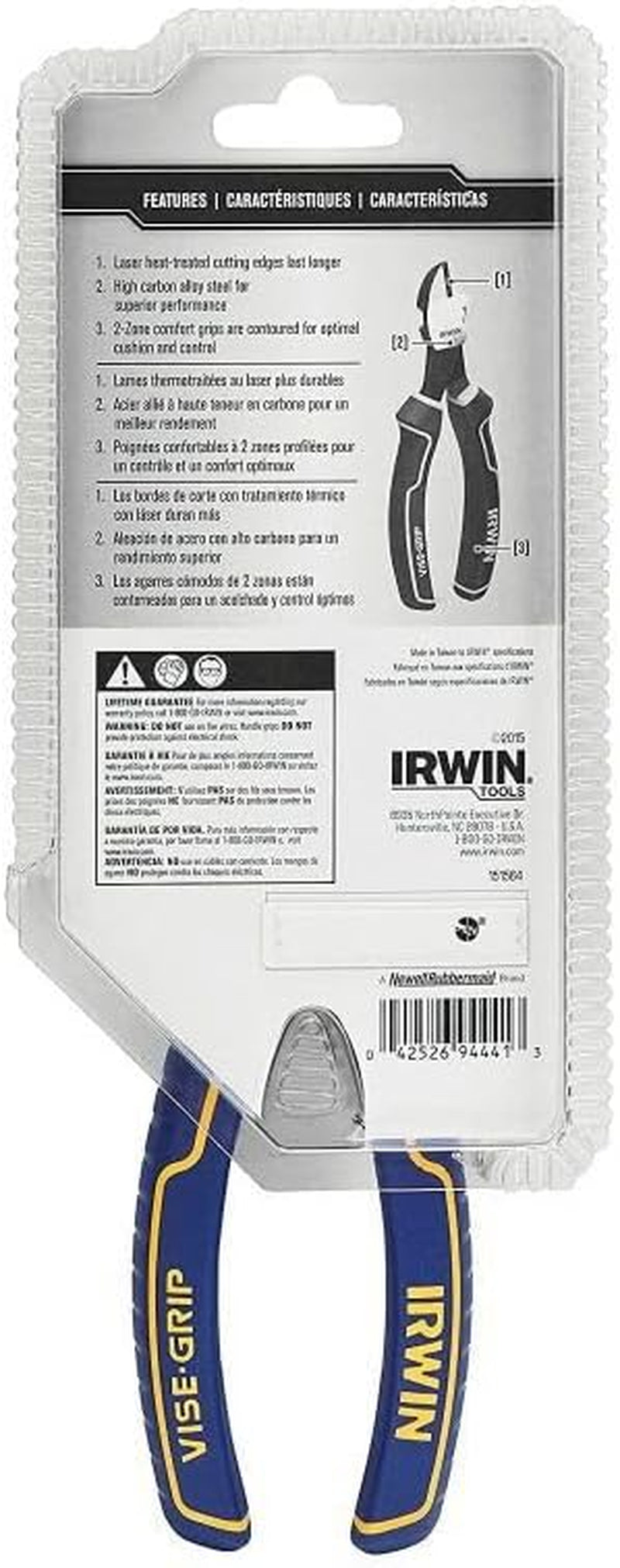 Tools 1968332  VISE-GRIP Diagonal Cutting Pliers, Lh, 6"
