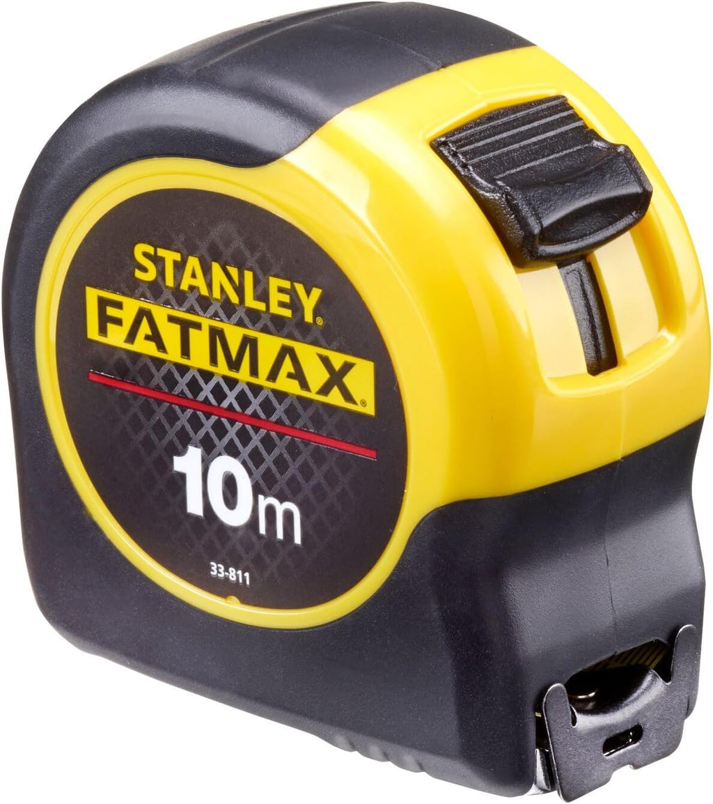 STANLEY 0-33-811 FATMAX Classic Tape with Blade Armor, 10M Metric Only, Yellow