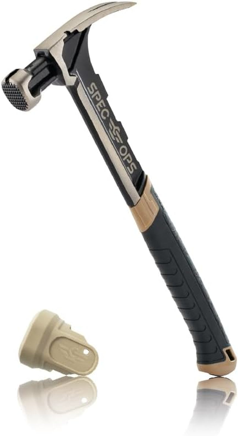 Tools Steel Hammer, 28 Oz, Rip Claw, Milled Face, Shock-Absorbing Grip, 3% Donated to Veterans