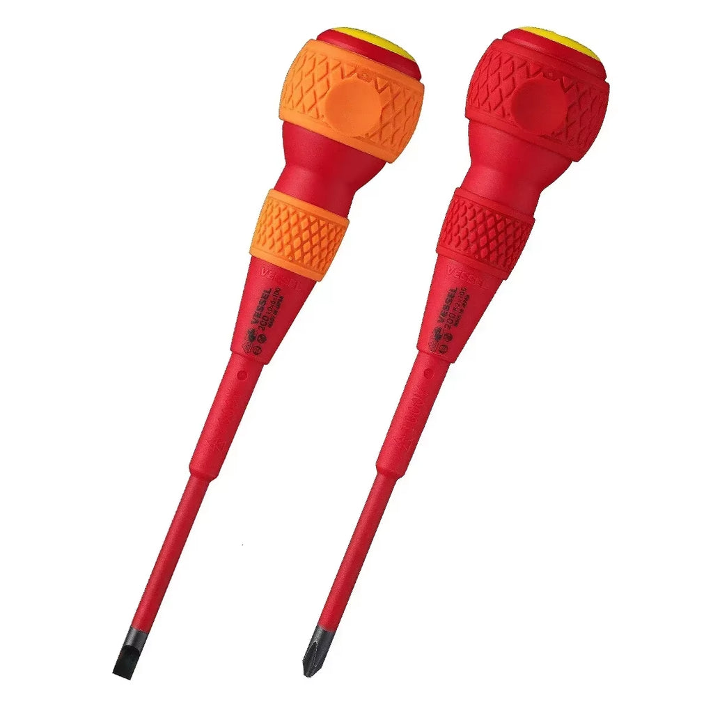 High Voltage Insulated Screwdriver with Spherical Handle -  Franchise Screwdriver Series NO.200 VDE Certification