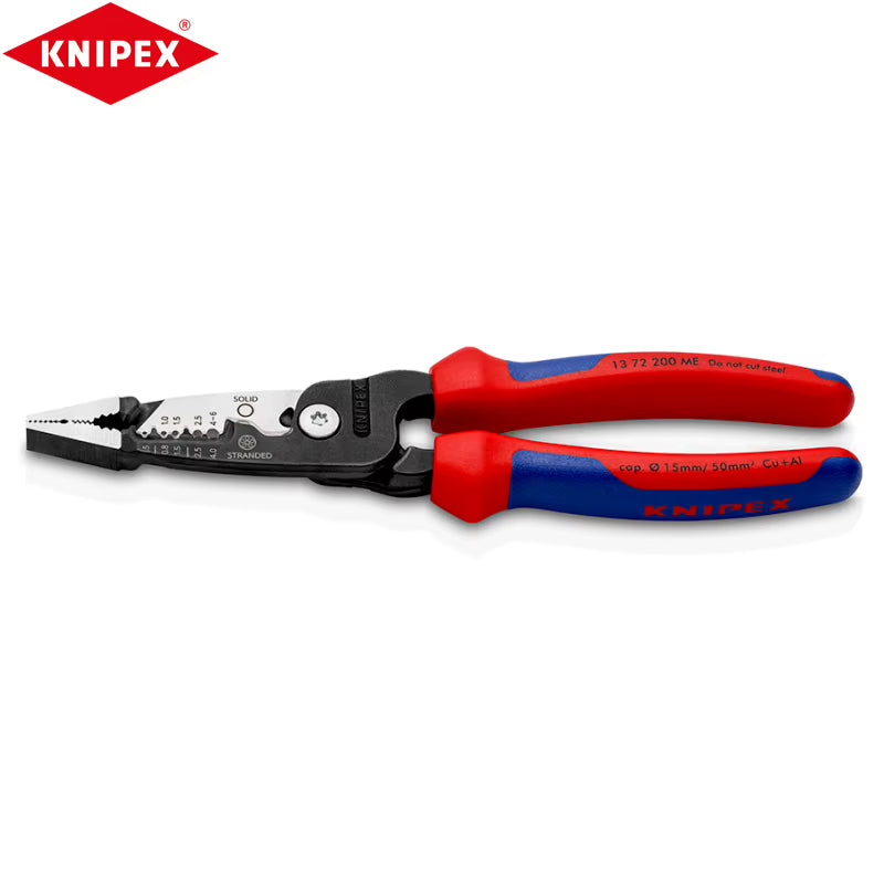 13 72 200 ME Multifunctional Electrician Pliers Easy Cutting of Copper and Aluminium Cables Easy to Operate and Get Start