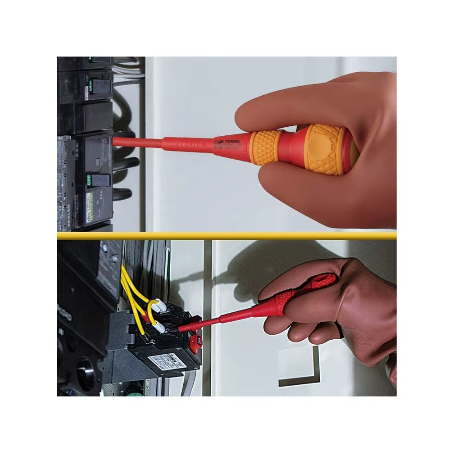 VESSEL Insulated Screwdriver Set 5PCS Phllips Slloted Screwdriver 2005PBU