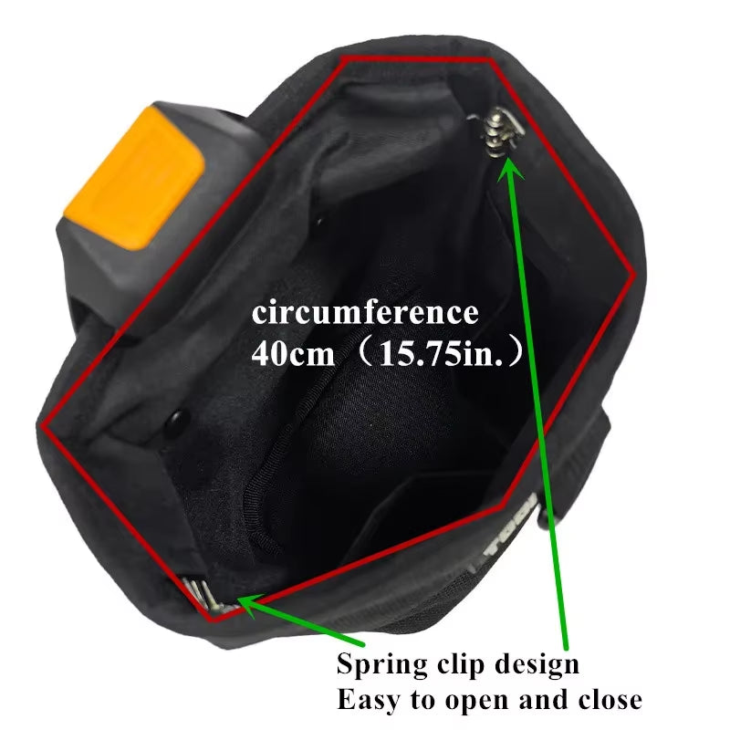 Multifunctional Nails Pouch High-Capacity Quick-Hanging Waist Bag Nails & Screws Durable Waterproof Tool Bag