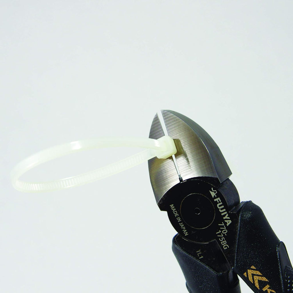 Electrician Meijin Powerful Nipper, 770-175BG, 6.9 Inches (175 Mm), Black Gold, Micro Mirror Blade for Easy Cutting of Covered Wires, Beautiful Section