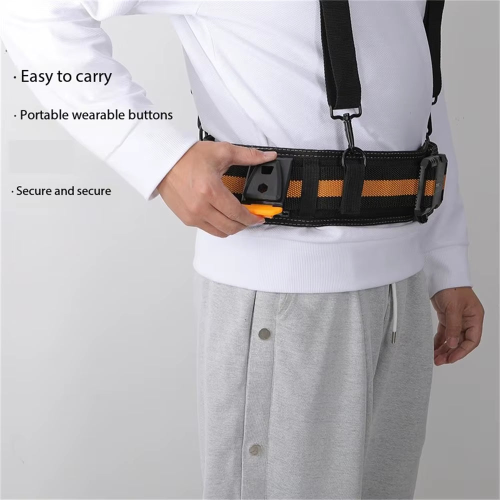 Heavy Work Belt and Should Strap Durable Thickened & Widened Working Belt Adjustable Buckle Construction Strap Set