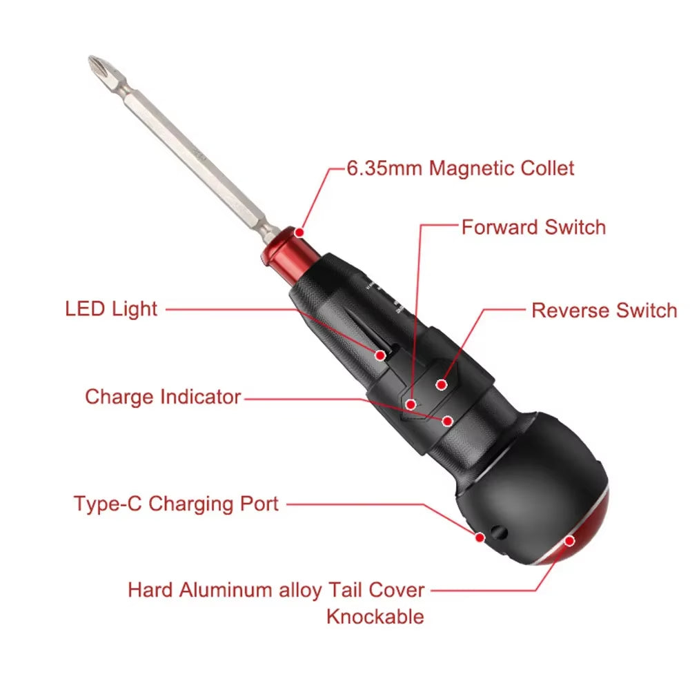 2025 Electric Screwdriver 10 in 1 3.6V Cordless Powerful Rechargeable Screwdriver Set Household Auto Screw Driver PC Repair