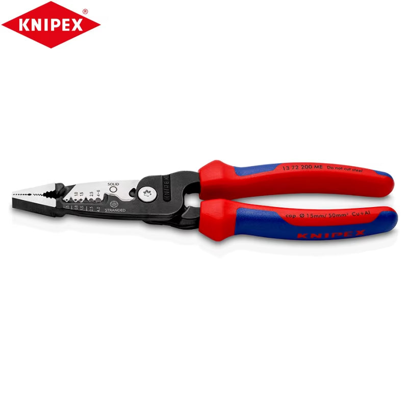 13 72 200 ME Multifunctional Electrician Pliers Easy Cutting of Copper and Aluminium Cables Easy to Operate and Get Start