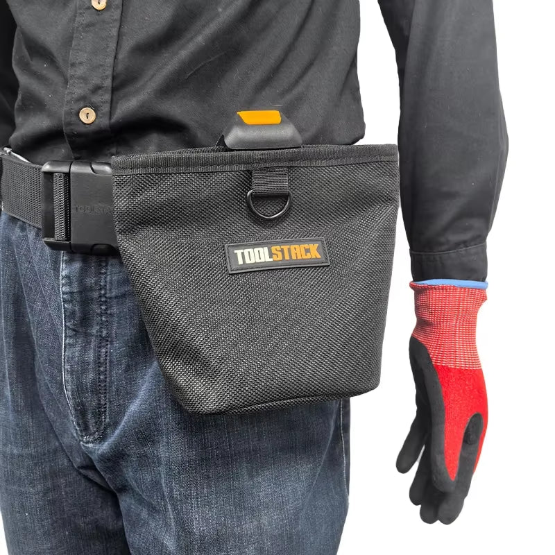 Multifunctional Nails Pouch High-Capacity Quick-Hanging Waist Bag Nails & Screws Durable Waterproof Tool Bag