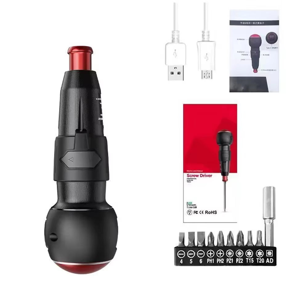 2025 Electric Screwdriver 10 in 1 3.6V Cordless Powerful Rechargeable Screwdriver Set Household Auto Screw Driver PC Repair