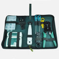 Ethernet Cable Tester Kit with RJ11 RJ45 Crimper Stripper Punch down Tool for Networking Maintenance DIY