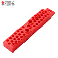 1/4-Inch Hex Screwdriver Bit Holder with Magnetic Base, 39-Hole Screwdriver Bit Holder Portable Drill Bit Magnetic Storage Board