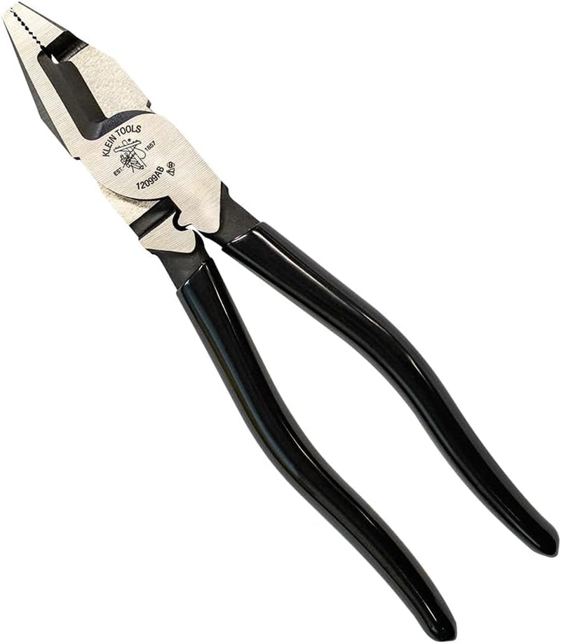 A-12099AB Cross-Cut Combination Plier, Dipped Vinyl Grip, Crimper for 2.5–6.0Mm² Terminals, Cut TPS & 4.0Mm² X 3 Flat Cable or 25Mm² X 9.2Mm Copper Cable, Made in Japan
