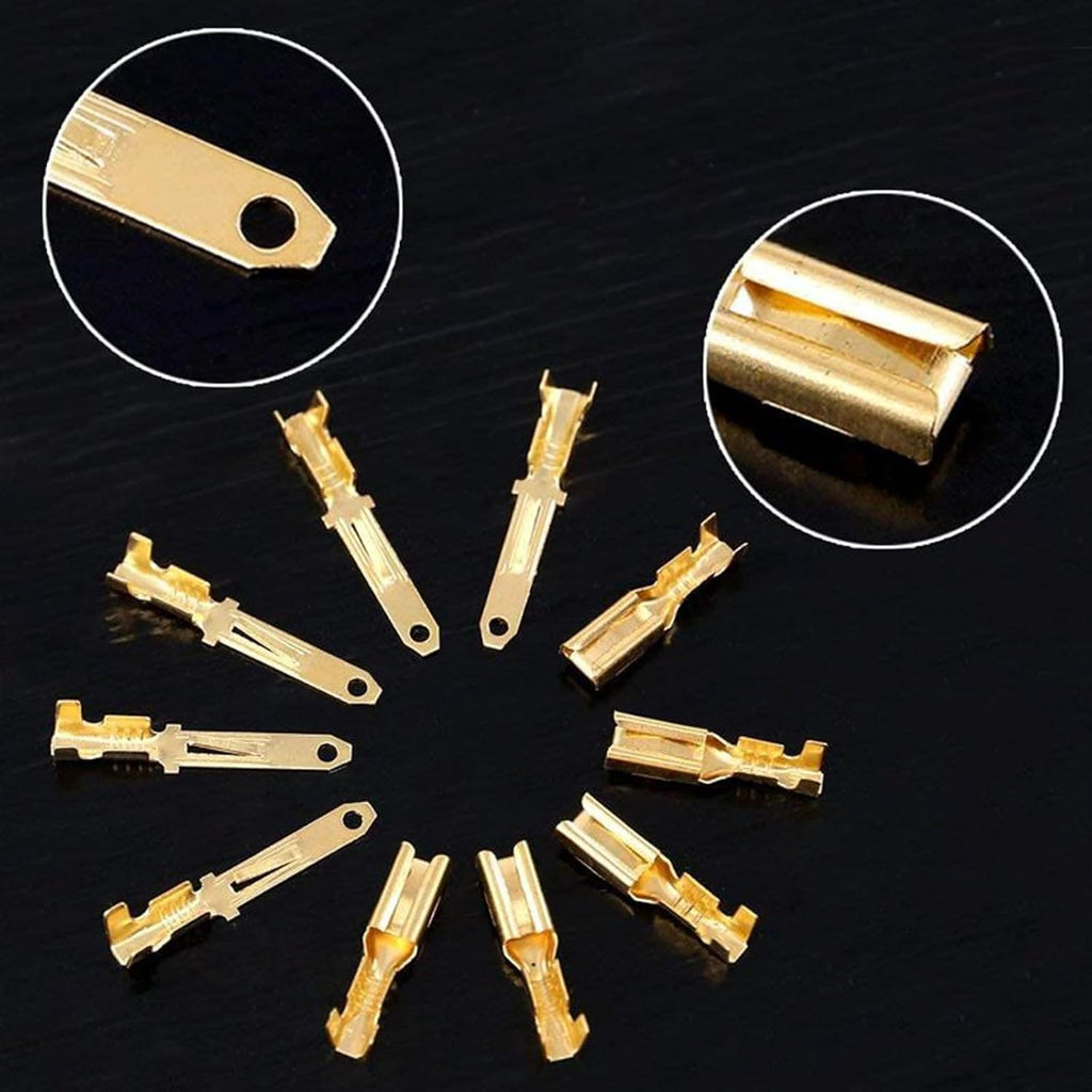 Wire Terminal Crimping Tool Kit;Ratcheting Wire Crimper (0.5-1.5Mm²) & 580PCS Female Male 2.8Mm Pitch 2 3 4 6 9 Pin Header Crimp Connectors Housing Terminal Set for for Motorcycle, Bike, Car, Boats