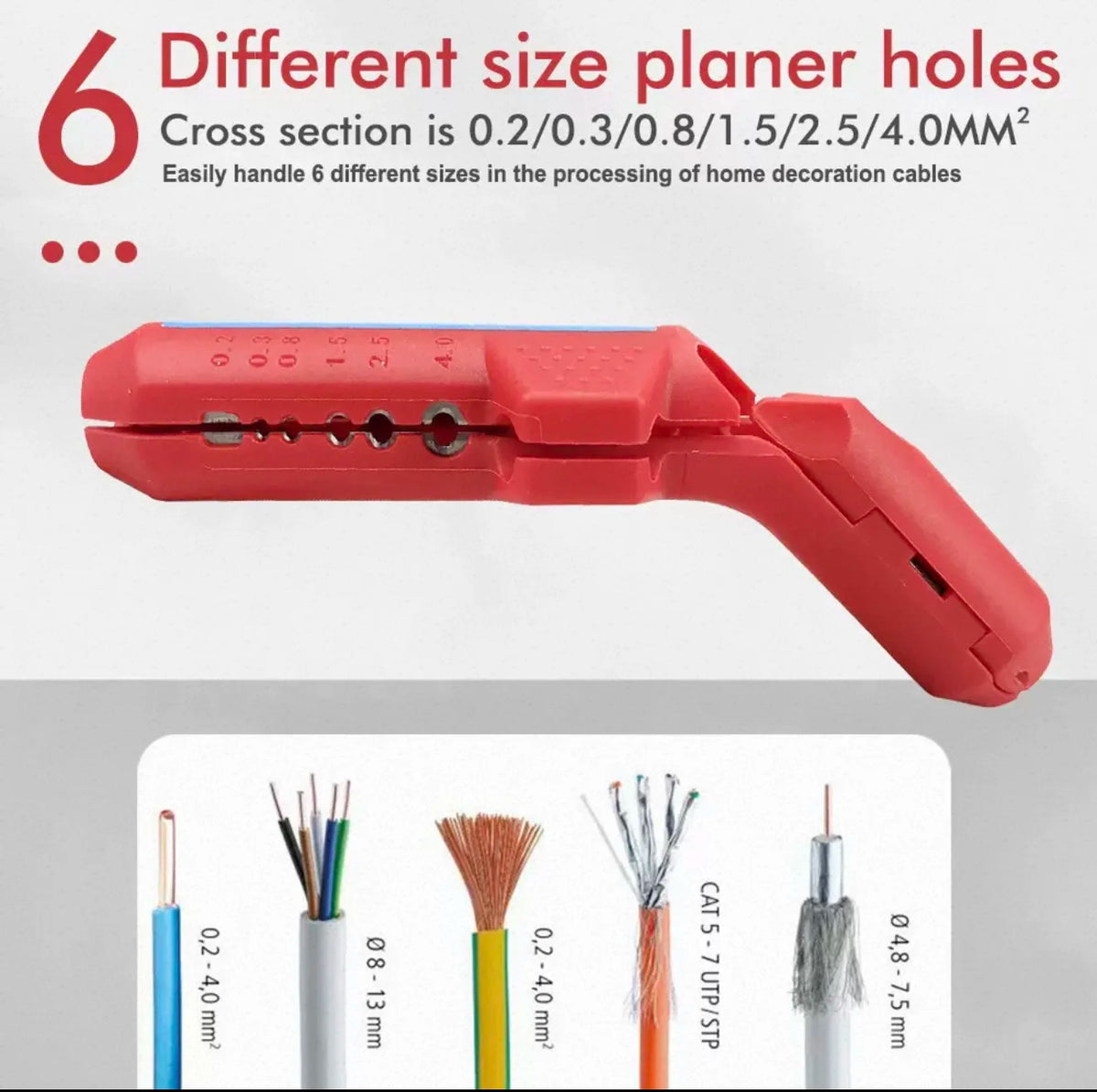 Multi-Function Curved Handle Wire Strippers, Высокоточный Инструмент Для Зачистки Электрических Кабелей