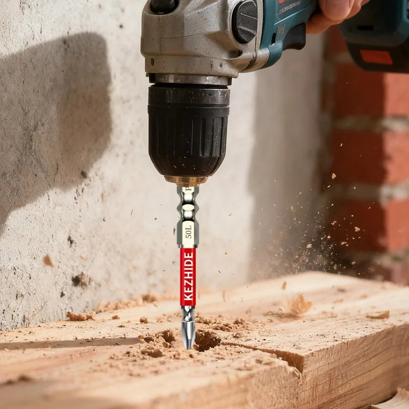 High Magnetic Screwdriver Drill Bit Set Universal Anti-Slip Teeth Phillips Magnetic Electric Screwdriver Set Lengths 25-150Mm