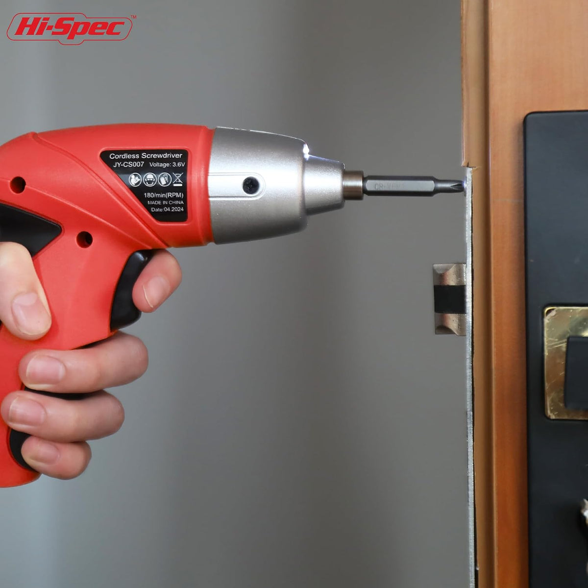 3.6V USB Electric Screwdriver with Driver Bit Set for DIY, Red