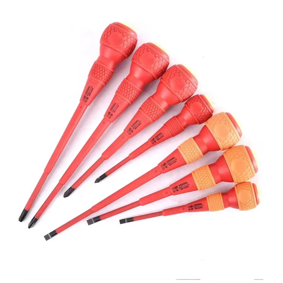 High Voltage Insulated Screwdriver with Spherical Handle -  Franchise Screwdriver Series NO.200 VDE Certification