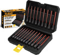 20-Piece Extra-Long Hex Socket Set: 3/8 Inch Drive Allen Key Socket Set, S2 Steel, Standard SAE & Metric (1/8-Inch - 7/16-Inch, 3-12Mm) with Storage Case
