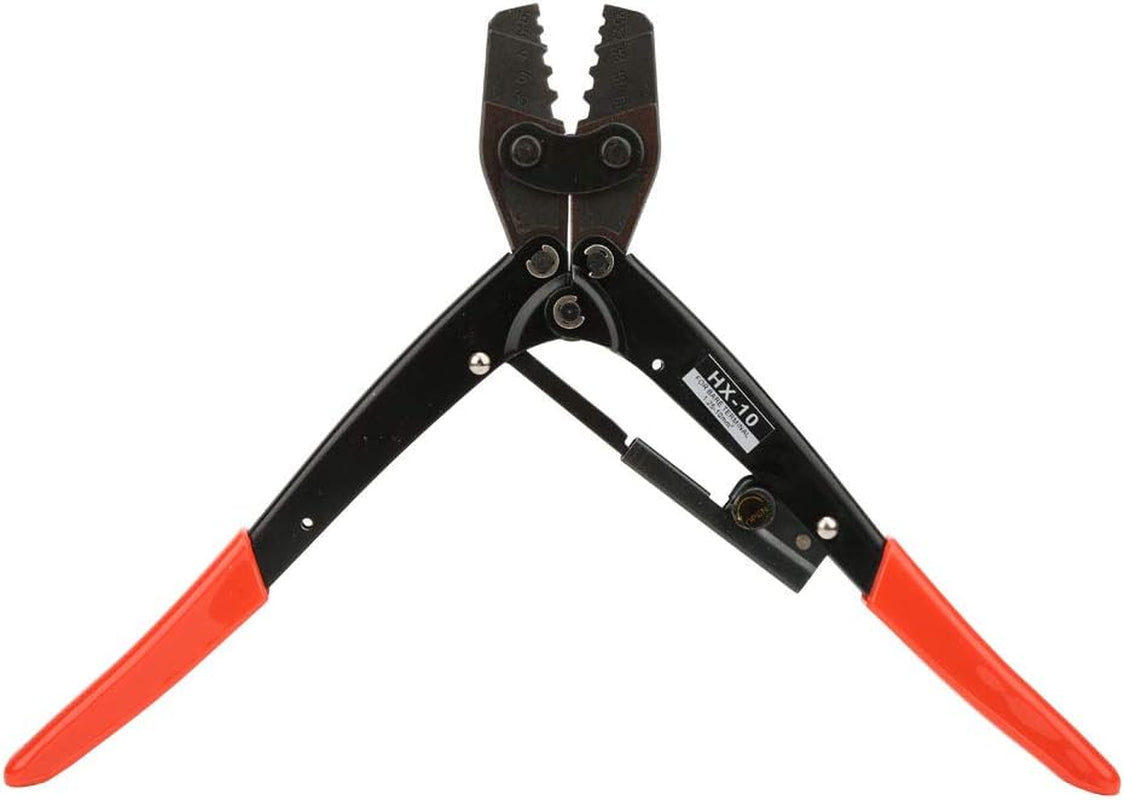 HX-10 Carbon Steel Wire Crimper Ratcheting Terminal Crimper Pliers 1.25~² AWG10-6