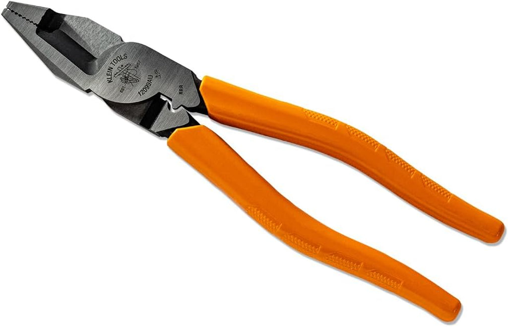 21.5Cm Cross-Cut Combination Plier, Cross Hatch Nose Grip, Crimper for 2.5–6.0Mm² Terminals, Cut TPS & 4.0Mm² X 3 Flat Cable or 25Mm² X 9.2Mm Copper Cable, Made in Japan