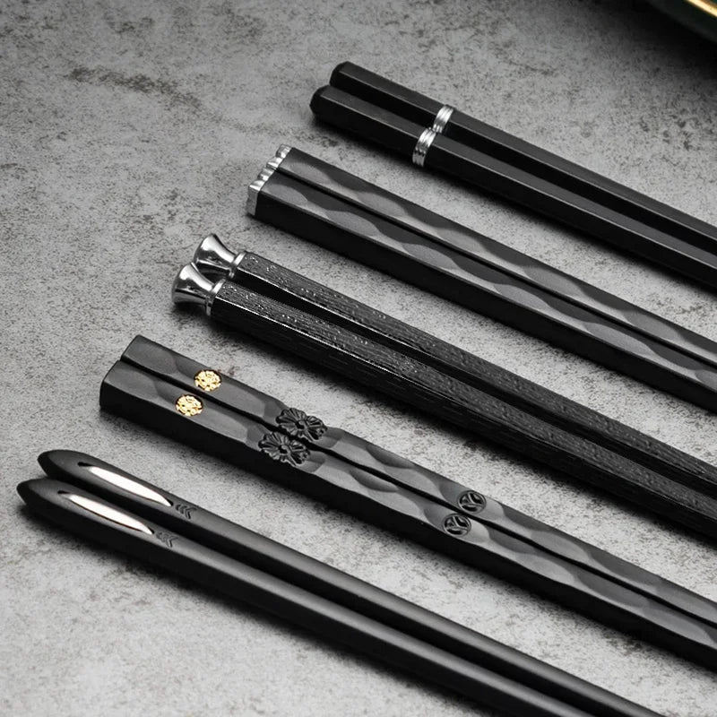 5Pairs High Quality Japanese Non-Slip Chopsticks Korean Home Hotel Restaurant Portable Healthy Food Stick for Sushi Chopsticks