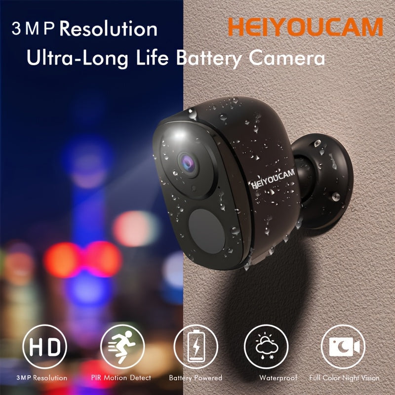 2 Set Wireless Solar Security Camera 3MP Outdoor