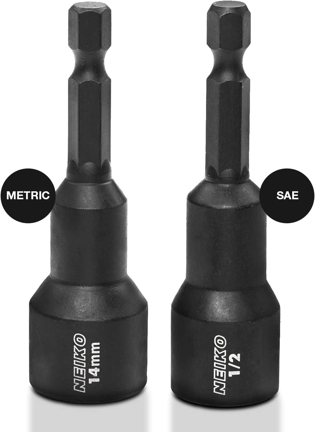 10250A Magnetic Hex Nut Driver Master Kit, Cr-V Steel | 1/4" Quick-Change Hex Shank | SAE & Metric 12-Piece Set