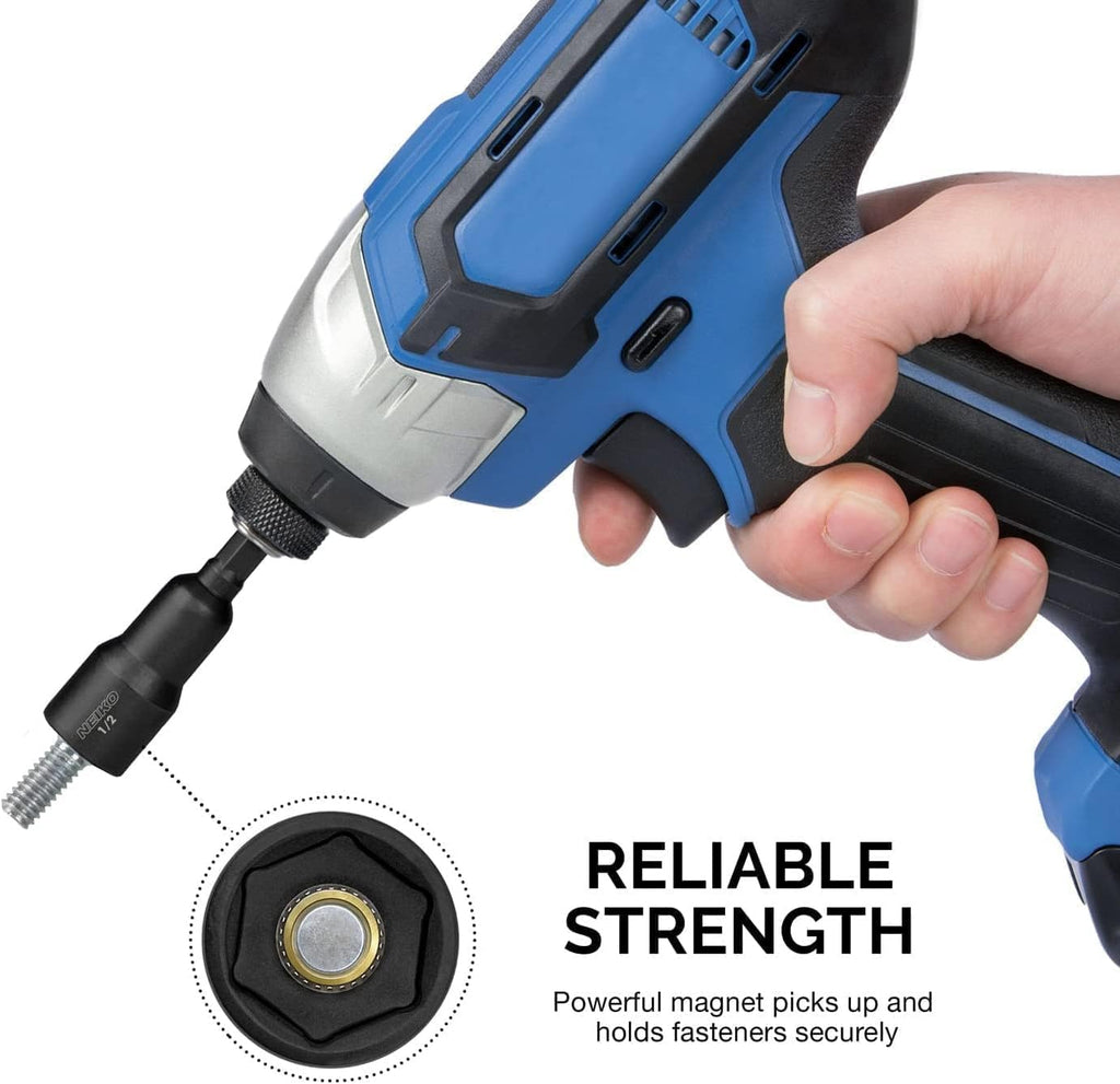 10250A Magnetic Hex Nut Driver Master Kit, Cr-V Steel | 1/4" Quick-Change Hex Shank | SAE & Metric 12-Piece Set