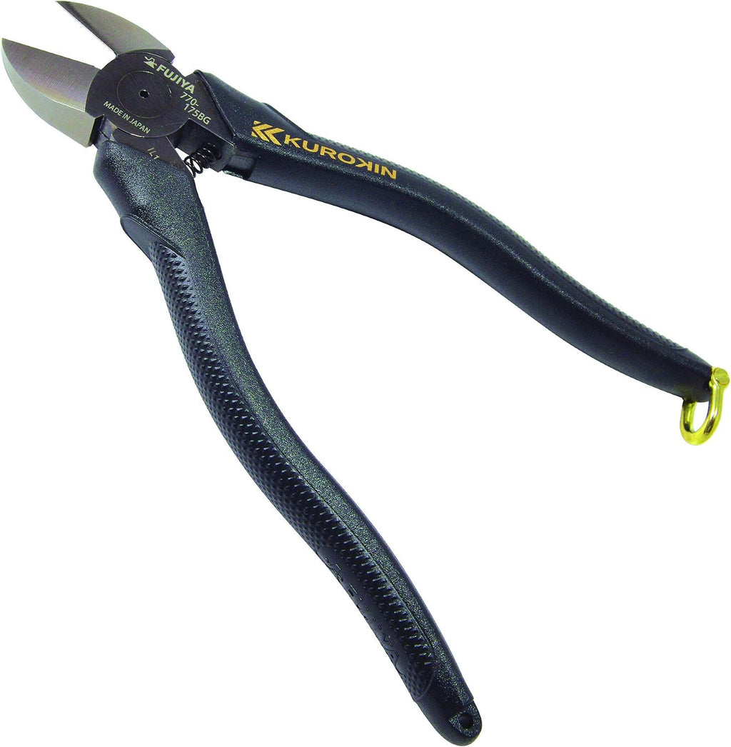 Electrician Meijin Powerful Nipper, 770-175BG, 6.9 Inches (175 Mm), Black Gold, Micro Mirror Blade for Easy Cutting of Covered Wires, Beautiful Section