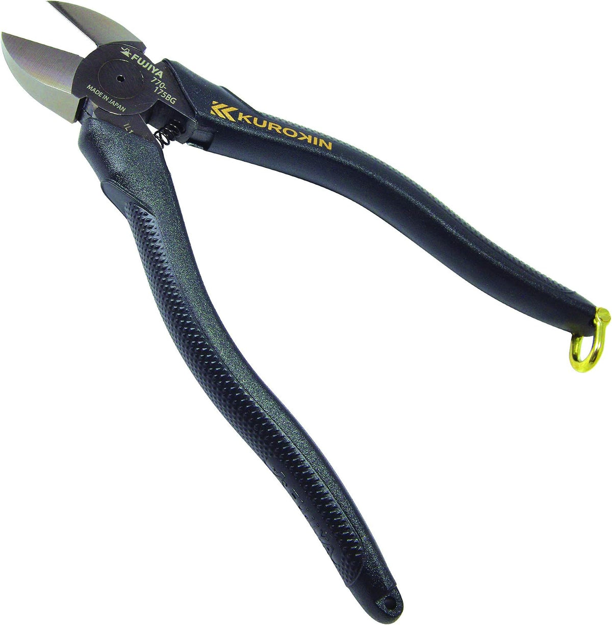 Electrician Meijin Powerful Nipper, 770-175BG, 6.9 Inches (175 Mm), Black Gold, Micro Mirror Blade for Easy Cutting of Covered Wires, Beautiful Section