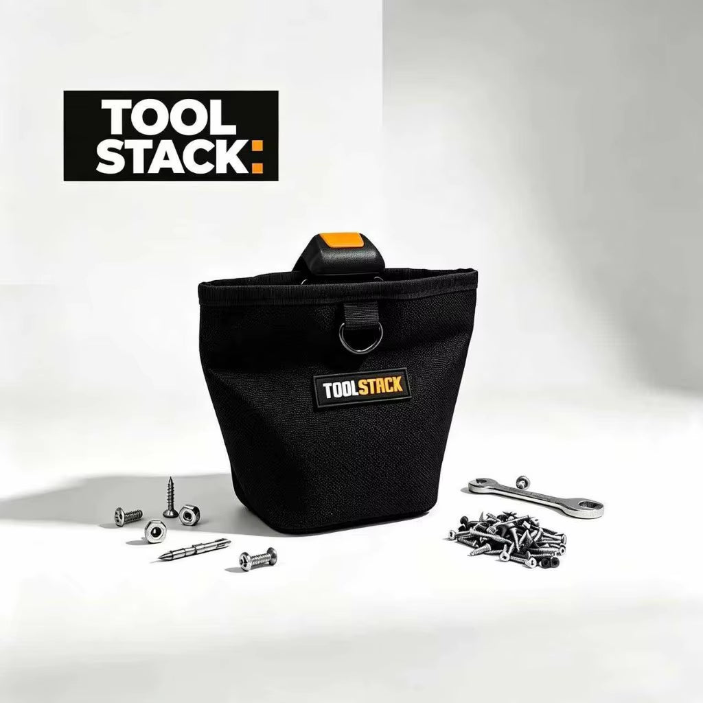 Multifunctional Nails Pouch High-Capacity Quick-Hanging Waist Bag Nails & Screws Durable Waterproof Tool Bag