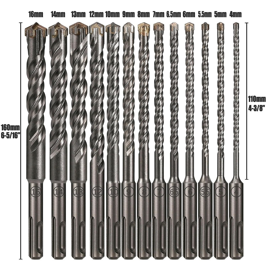6Mm X 160Mm SDS plus Concrete Drill Bit, YG8C Carbide Tip