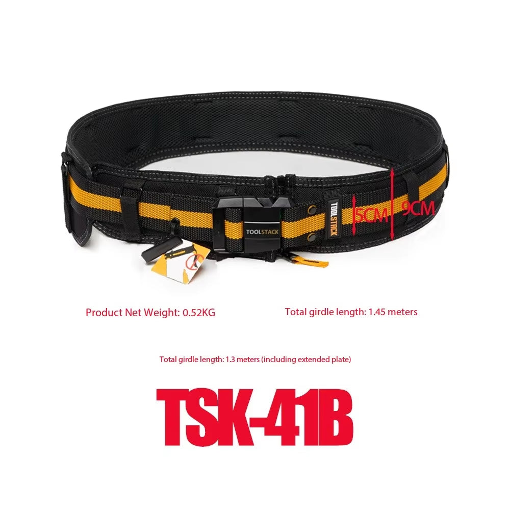 Heavy Work Belt and Should Strap Durable Thickened & Widened Working Belt Adjustable Buckle Construction Strap Set