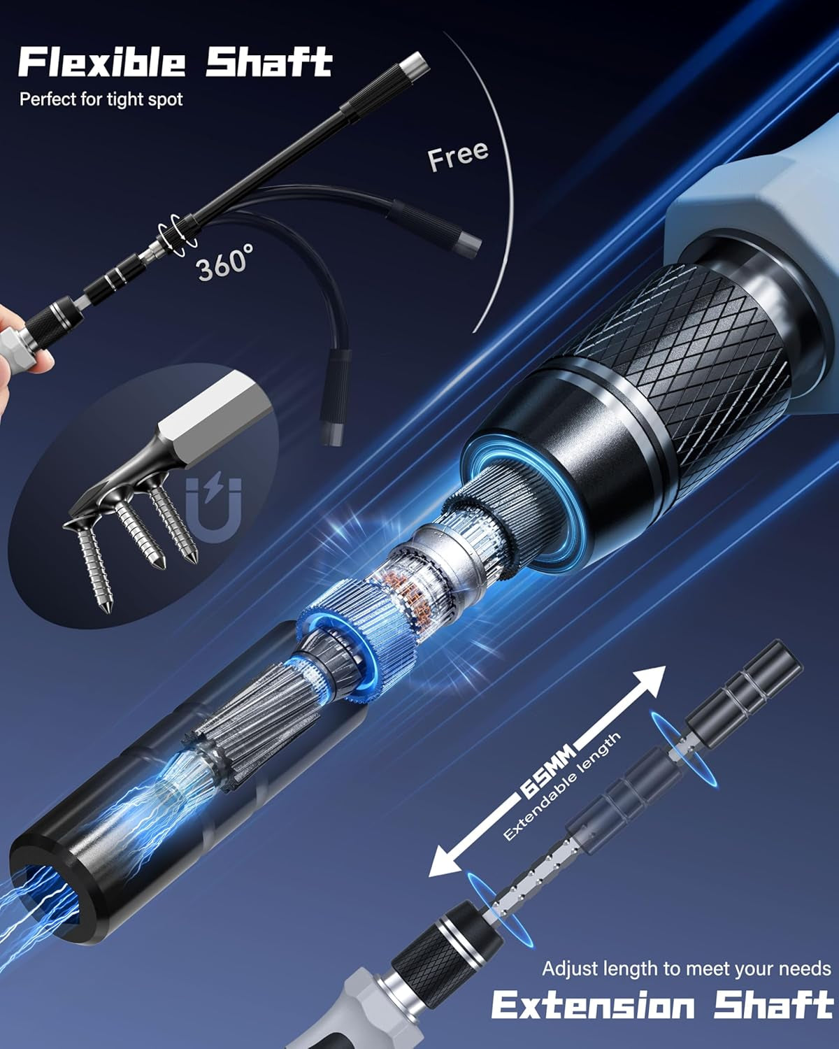 Precision Screwdriver Set 132In1 Magnetic Repair Tool Kit